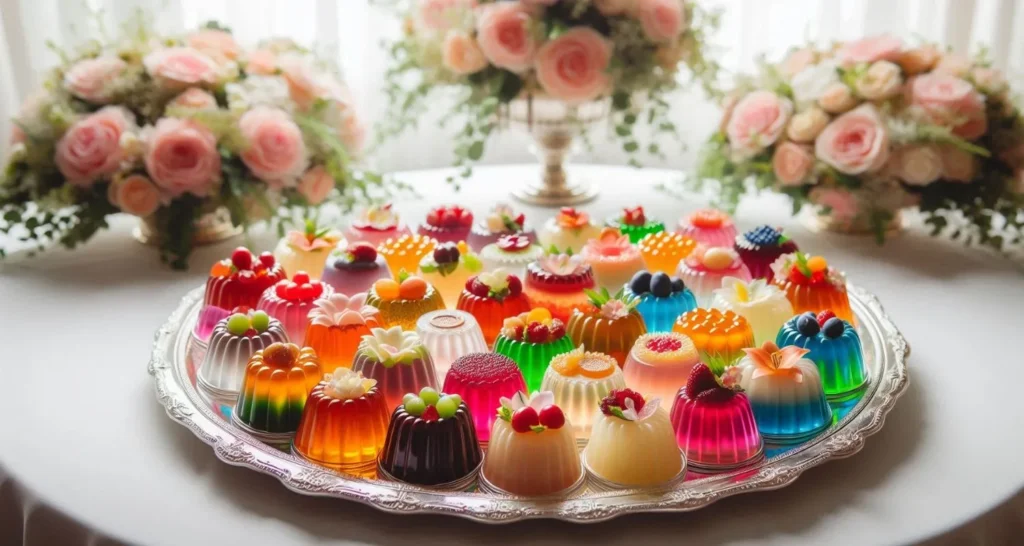 Gelatinas elegantes para eventos