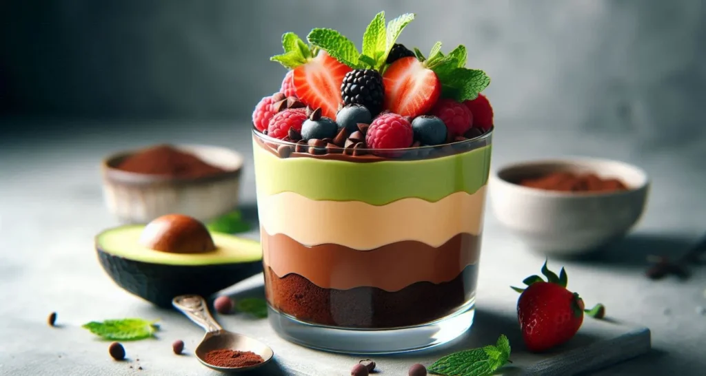 Mousse de aguacate y cacao: