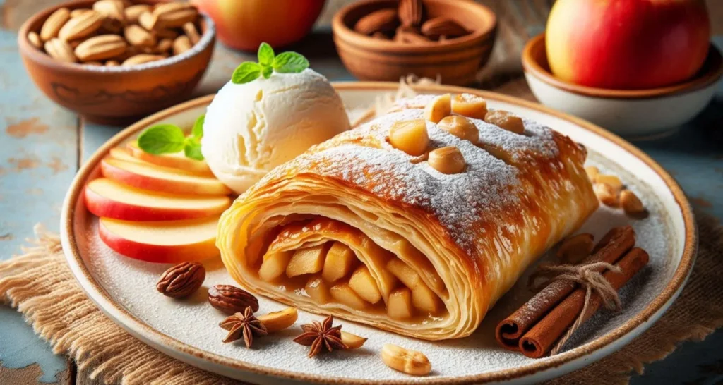 Strudel de Manzana y Piloncillo