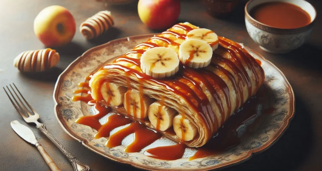 Strudel de Plátano y Dulce de Leche